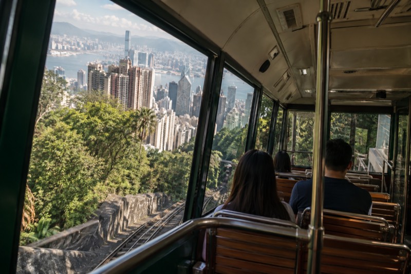 Tram up, one way